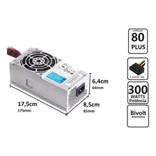 Fonte Atx Slim Ss300tfx Seasonic Dell Vostro 200 200s Outlet Cor Prata 110V/220V Foto mini  3