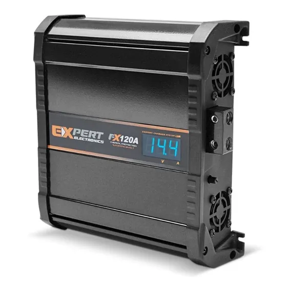 Fonte Automotiva Expert 120a Slim Bivolt Voltímetro Digital Cor Preto Foto 1