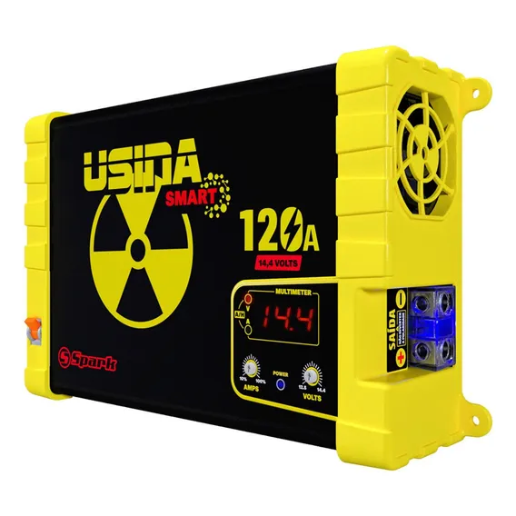Fonte Automotiva Spark Usina 120a + Controle Jfa K600 Comple Cor Amarelo Foto 1