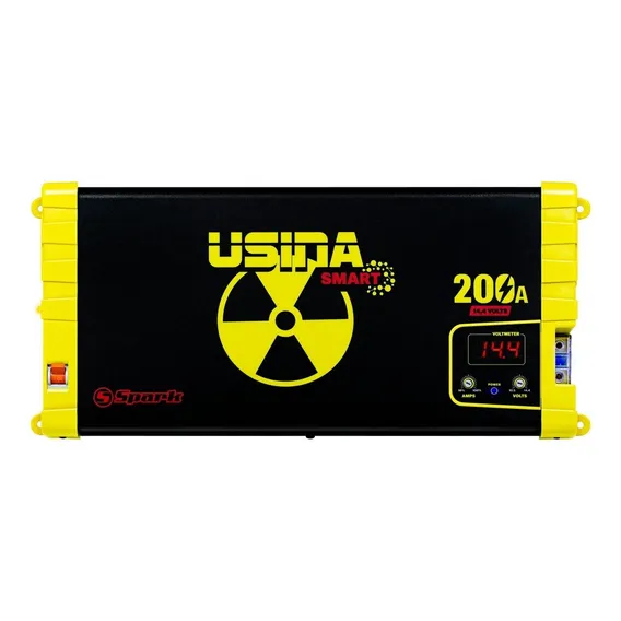 Fonte Automotiva Spark Usina 200a 14,4v 220v Com Voltimetro Cor Amarelo Foto 1