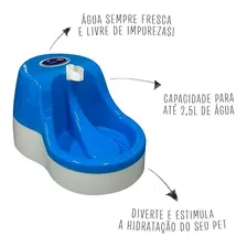 Fonte Bebedouro Água Furacão Pet Felino Cães Gato Foto mini 3