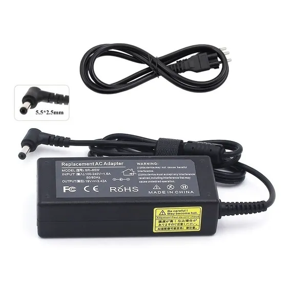 Fonte Carregador 19v 3,42a Notebook Philco 14i-b744 Cor Preto Foto 1