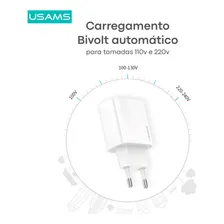 Fonte Carregador Celular USB Parede Energia 2.1A Bivolt Foto mini  3