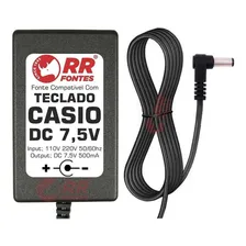 Fonte Carregador Dc 7,5v Para Teclado Casio Sa-20 E Sa-45 Foto mini 2