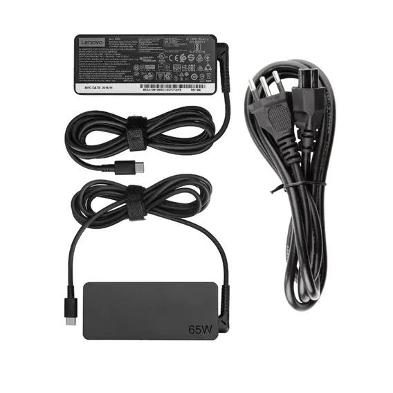 Fonte Carregador Notebook Lenovo 65w C Usb C Type-c 20v Foto 1