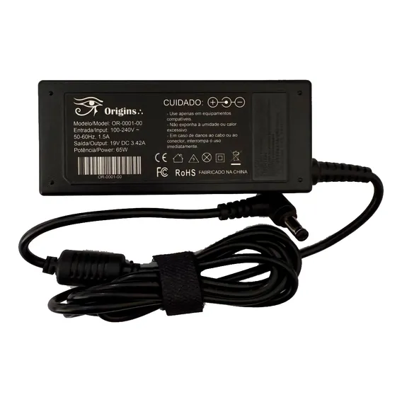 Fonte Carregador Notebook Positivo Sim 19v 3,42a 65w Foto 1