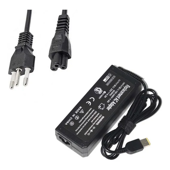 Fonte Carregador Para Lenovo Pino Retangular 90w 20v 4,5a Foto 1