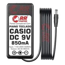 Fonte Carregador Para Teclado Casio Dc 9v 850ma Bivolt Pa4 Foto  mini 1