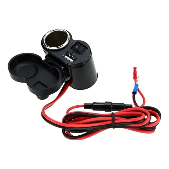 Fonte Carregador Tomada Para Moto Usb Entrada 12v Saida 5v Foto 1