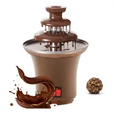Fonte Cascata Máquina Chocolate Fondue Torre 3 Andares 110v Foto mini 1