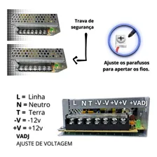 Fonte Chaveada 12v 30a 360w Colmeia Bivolt Cftv Fita Led Som Foto mini  3