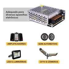Fonte Chaveada 20a 12v Centralizada Para Som, Cameras, Leds Foto mini 4