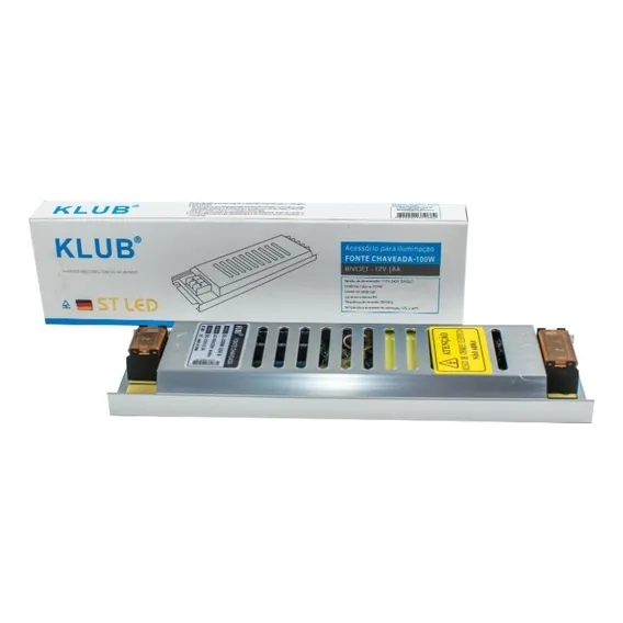 Fonte Chaveada 8a 12v 100w Bivolt Para Fita De Led/cftv Foto 1