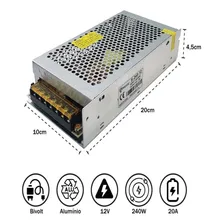 Fonte Chaveada Colmeia Estabilizadora 12v 20a 240w Bivolt Foto mini 3