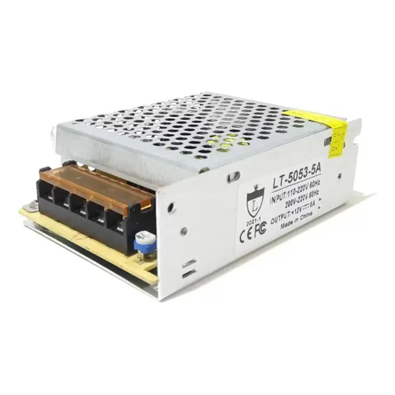 Fonte Chaveada Estabilizada 12v 5a 60w Bivolt Lintian Foto 1