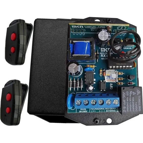 Fonte Com Receptor 2 Controles Remotos Para Fechadura 12volts 110v/220v Foto 1