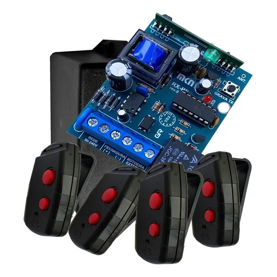 Fonte Com Receptor E 4 Controles Remotos Para Fechadura Hdl 110v/220v Foto 1