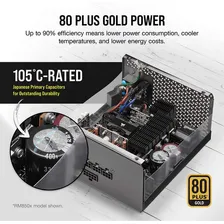 Fonte Corsair Série Rmx, RM1000x, 1000 W, 80 Plus Gold Color Black Foto mini 4