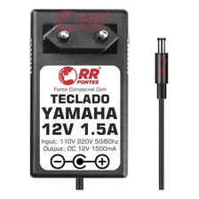 Fonte Dc 12v Pra Teclado Yamaha Pss-130 Psr-77 Pss-14 Psr-78 Foto mini 1