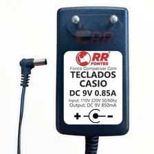 Fonte Dc 9v 850ma Para Piano Teclado Casio Ctk-480 Ctk-481 Foto  mini 1
