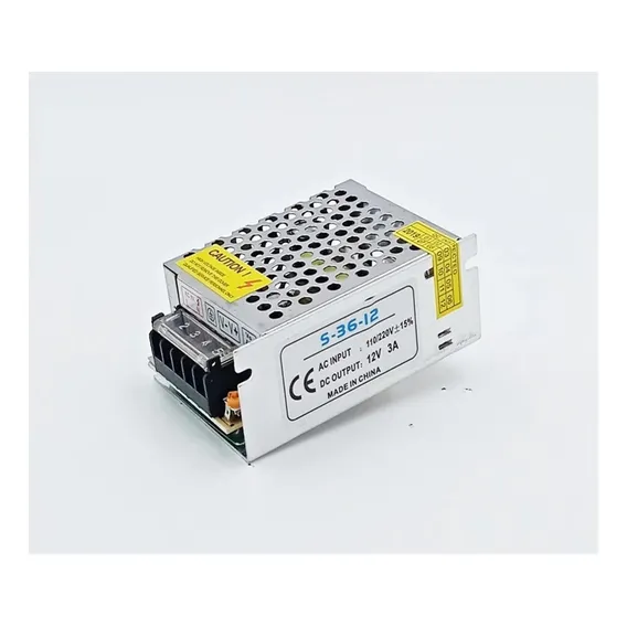 Fonte de alimentação Ac Cc 12v 1a 2a 3a 5a 10a 15a 20a 30a Fonte 500w 12v 220v Transformador Fonte de alimentação LED 12v 12 V Volts Smps Mean Well (12v 15a 180w) Foto 1