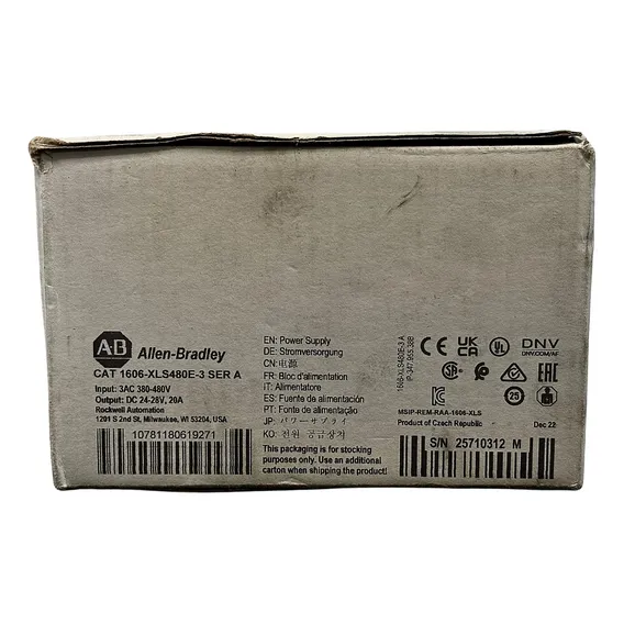 Fonte de alimentação Allen-Bradley 1606-xls480e-3 Foto 1