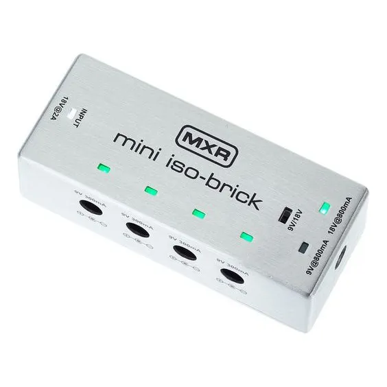 Fonte De Energia Para 5 Pedais Mxr Mini Iso Brick 9v/18v Foto 1