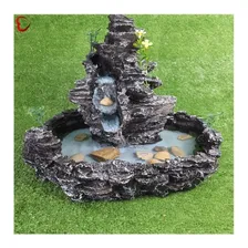 Fonte Decorativa De Água Cascata Preta Imita Pedra Bivolt Foto mini 2