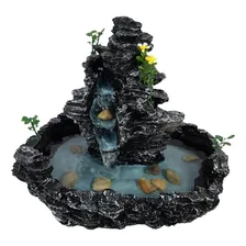 Fonte Decorativa De Água Cascata Preta Imita Pedra Bivolt Foto mini 1