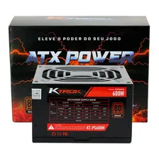 Fonte Gamer 600w 80 Plus Bronze Ktrok Foto  mini 1