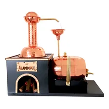 Fonte Giratória De Cachaça Alambique E Barril Em Cobre 2 Litros Império Do Cobre Foto mini 4