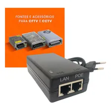 Fonte Injetor Poe Access Point 48v 0,5a Fast 10/100 Fc Foto mini 1