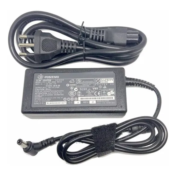 Fonte Notebook Positivo Cce Toshiba Sti 19v 3,42a 40w Foto 1
