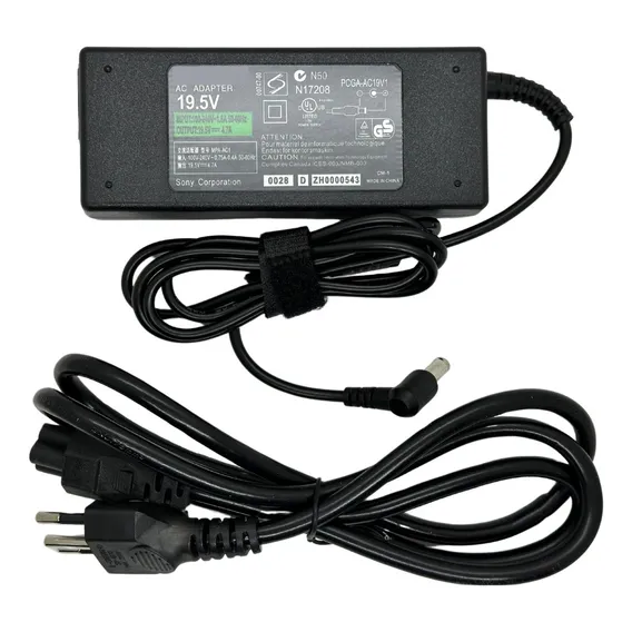 Fonte Notebook Sony Vaio 19,5v 4,7a 90w Pcg Vgn Vpc Vgp Cor Preto Foto 1