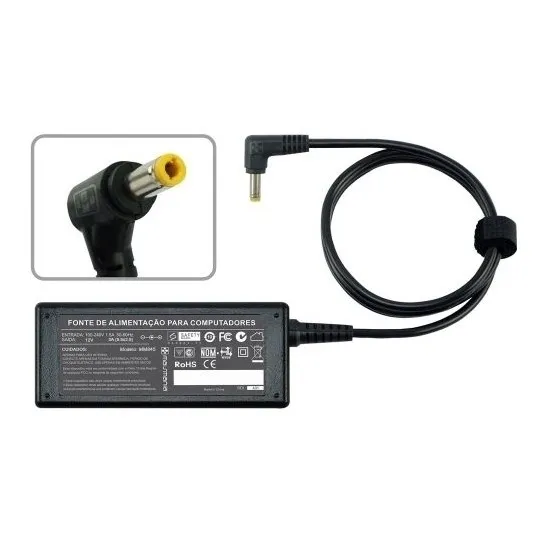 Fonte P/ Notebook 12v 3a Plug 5.5 (845 Foto 1