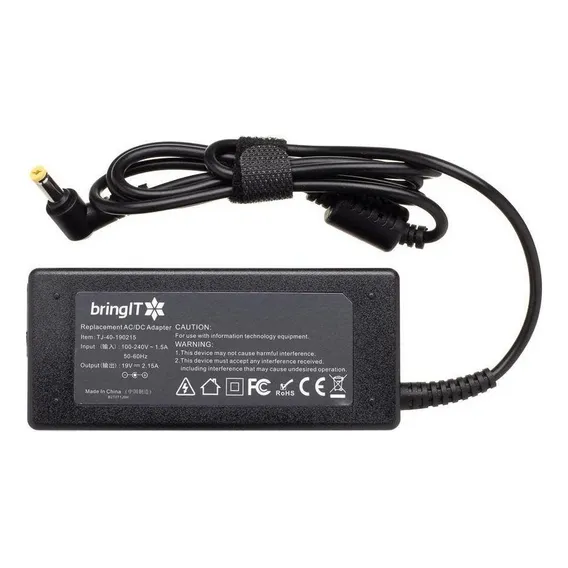 Fonte P/ Notebook Acer Aspire One D257 19v Cor Preto Foto 1