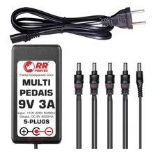 Fonte Para Pedal Pedaleira De Guitarra 9v 3a Até 5 Pedais Foto mini 3