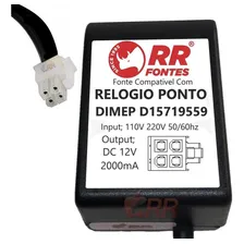 Fonte Para Rel贸gio Dimep Printpoint 2 12v 4vias D15719559 Foto mini 1