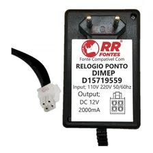 Fonte Para Rel贸gio Dimep Printpoint 2 12v 4vias D15719559 Foto mini 2