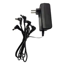 Fonte Pedal Pedaleira 9v 1000ma Bivolt P/ 5 Pedais Com Led Foto mini 1