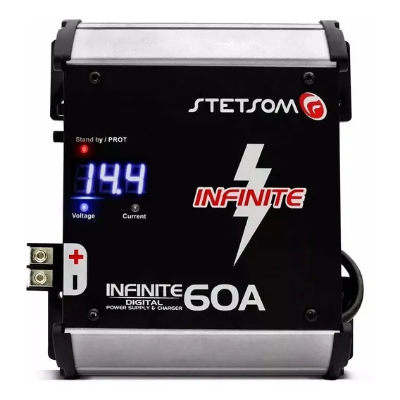 Fonte Stetsom Automotiva Infinite 60 50a Voltimetro + Foto 1
