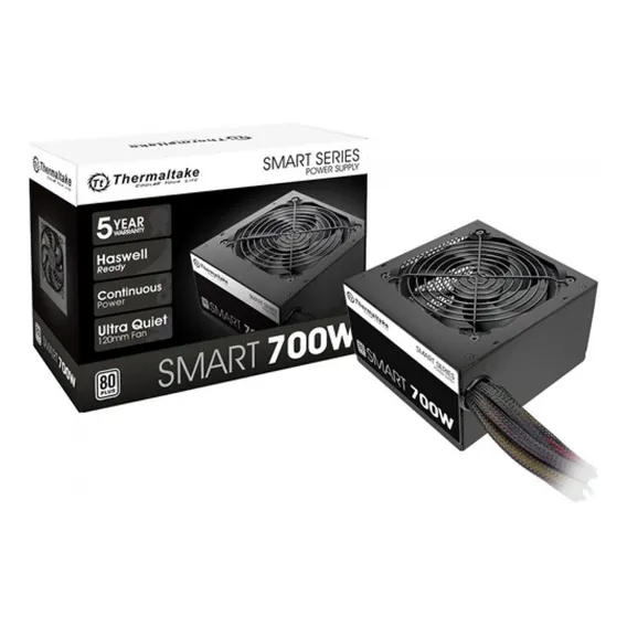 Fonte Thermaltake 700w 80 Plus White Smart Series - Ps-spd-0 Cor Preto Foto 1