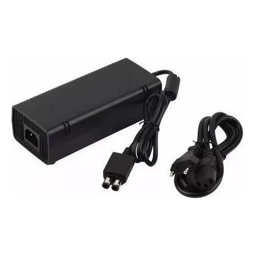 Fonte X Box 360 Slim Bivolt 110v 220v 135w Cabo Força Gamer Voltagem De Entrada 100-240v Foto 1