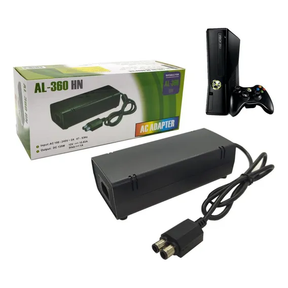 Fonte Xbox 360 Slim Bivolt 115w + Cabo - Al-360 Foto 1