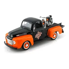Ford F-1 1948 Pick Up Harley Davidson 1958 1:24 Maisto Foto mini  2
