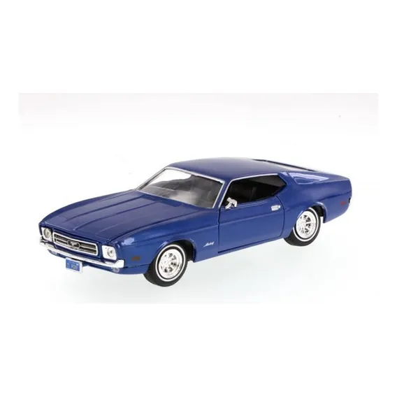 Ford Mustang Sportsroof Blue de 1971 Motormax 1:24 Foto 1
