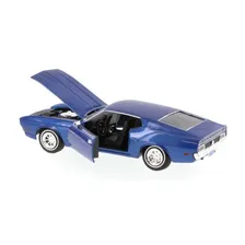 Ford Mustang Sportsroof Blue de 1971 Motormax 1:24 Foto mini 4