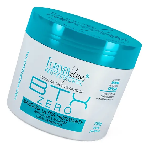 Forever Liss Máscara Btx Zero Hidratante Sem Formol 250g Foto 1