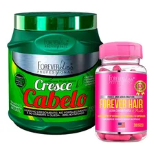 Forever Liss Máscara Cresce Cabelo Kg + Forever Hair 30 Caps Foto  mini 1