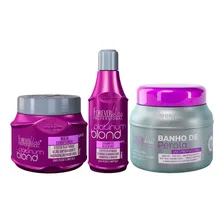 Forever Liss Platinum Blond + Banho De Pérola Kit Matizador Foto  mini 1